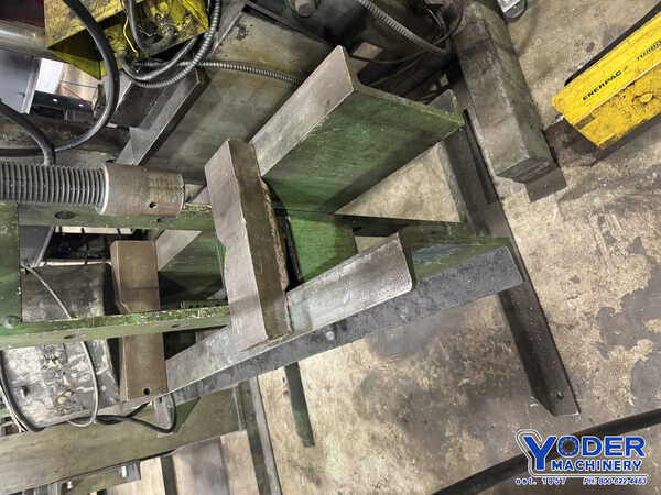 50 Ton, OTC #A, hydraulic H-frame press, 6-1/4" stroke, 36" btwn uprights, air powered, #75431 - Image 9