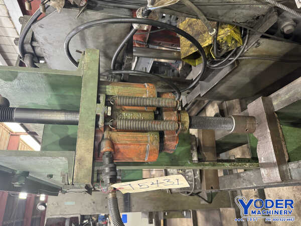 50 Ton, OTC #A, hydraulic H-frame press, 6-1/4" stroke, 36" btwn uprights, air powered, #75431 - Image 10