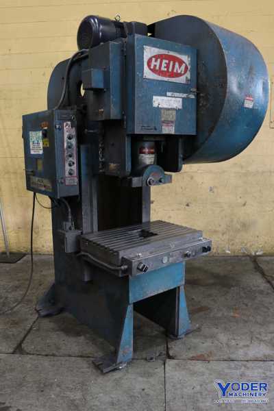 70 Ton, Heim #7GA Flywheel, gap frame single crank press, 3" stroke, air clutch, 1986, #73274 - Image 2