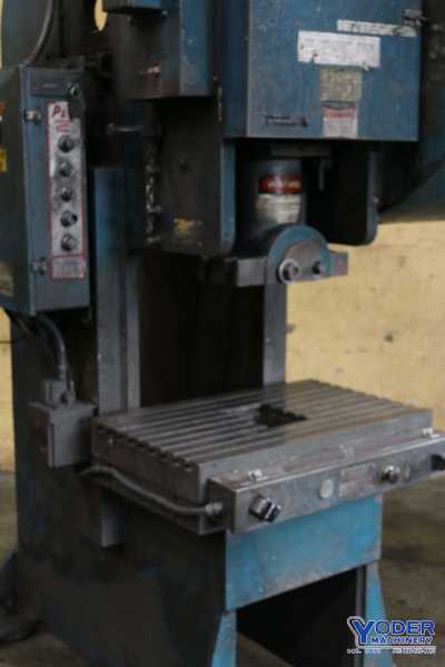 70 Ton, Heim #7GA Flywheel, gap frame single crank press, 3" stroke, air clutch, 1986, #73274 - Image 4