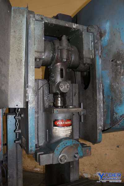70 Ton, Heim #7GA Flywheel, gap frame single crank press, 3" stroke, air clutch, 1986, #73274 - Image 8