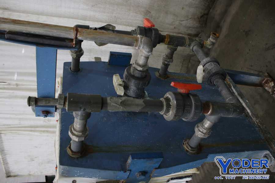 25" x 25" Perrin #POB14162-CR, 32 plate filter press, 2-1/8" plate thickness, #76396 - Image 8