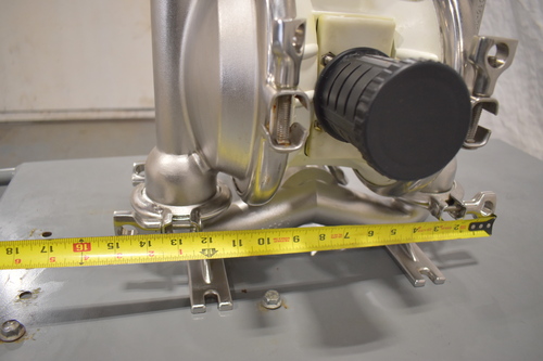 Nomad #NO4-5020-03P, pneumatic diaphragm pump, Stainless Steel, inlet/outlet hoses - Image 9