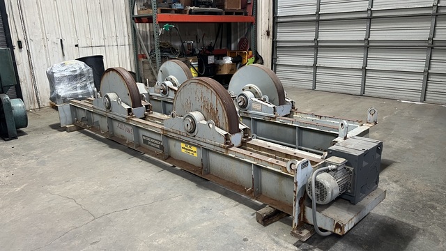 60 Ton, Aronson #WSD-120-CCL/WSI-120/CCL, steel wheel constant center line tank turning roll set - Image 2