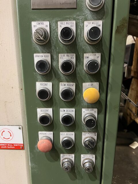 100 Ton, Sanki #SPD1310-100TD, hydraulic spotting press, 38.4" stroke, 41.2" DL, 10 HP, 51" x39" bed, 1993 - Image 4