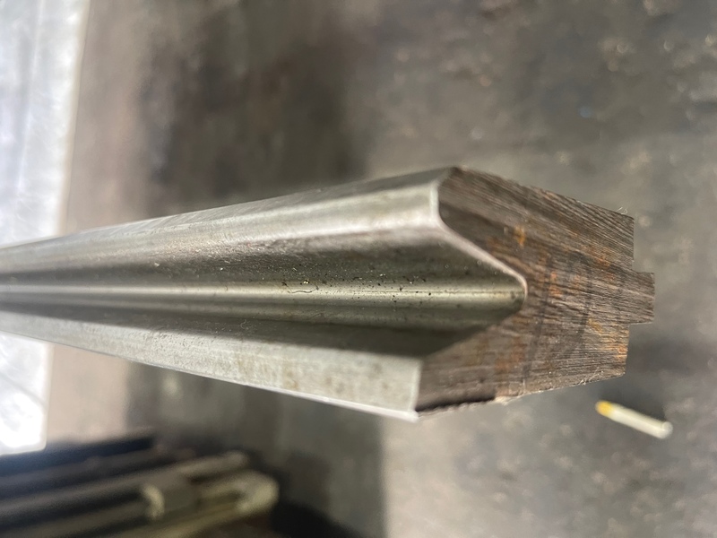 102-3/4" L, Pacific, acute female press brake die, 1-3/4" die width, 3-1/8" die height, 1/2" tang, #76986 - Image 5