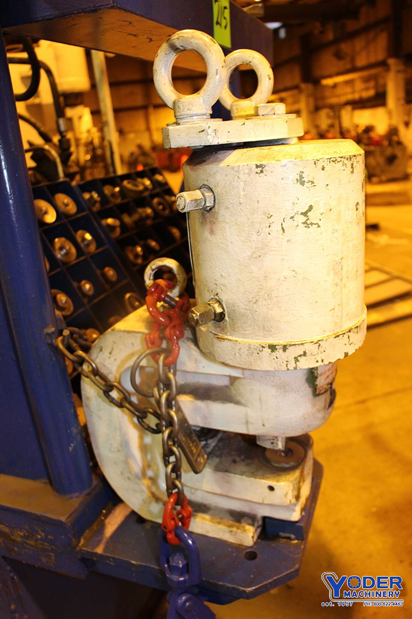 100 Ton, Franklin #F5100-FX6, hydraulic portable punch w/hydraulic unit, 10 HP, #65908 - Image 4