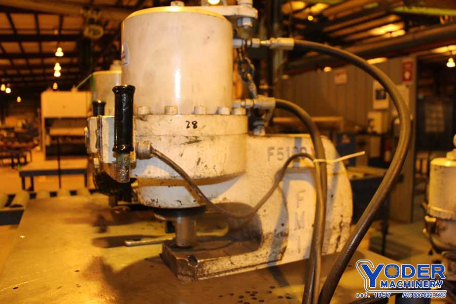 100 Ton, Franklin #F5100-FX6, hydraulic portable punch w/hydraulic unit, 10 HP, #65908 - Image 6