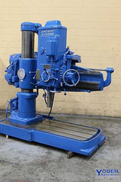 3' -11" Cincinnati Bickford, radial arm drill, power elevation & clamping, 5 HP, #70876 - Image 1