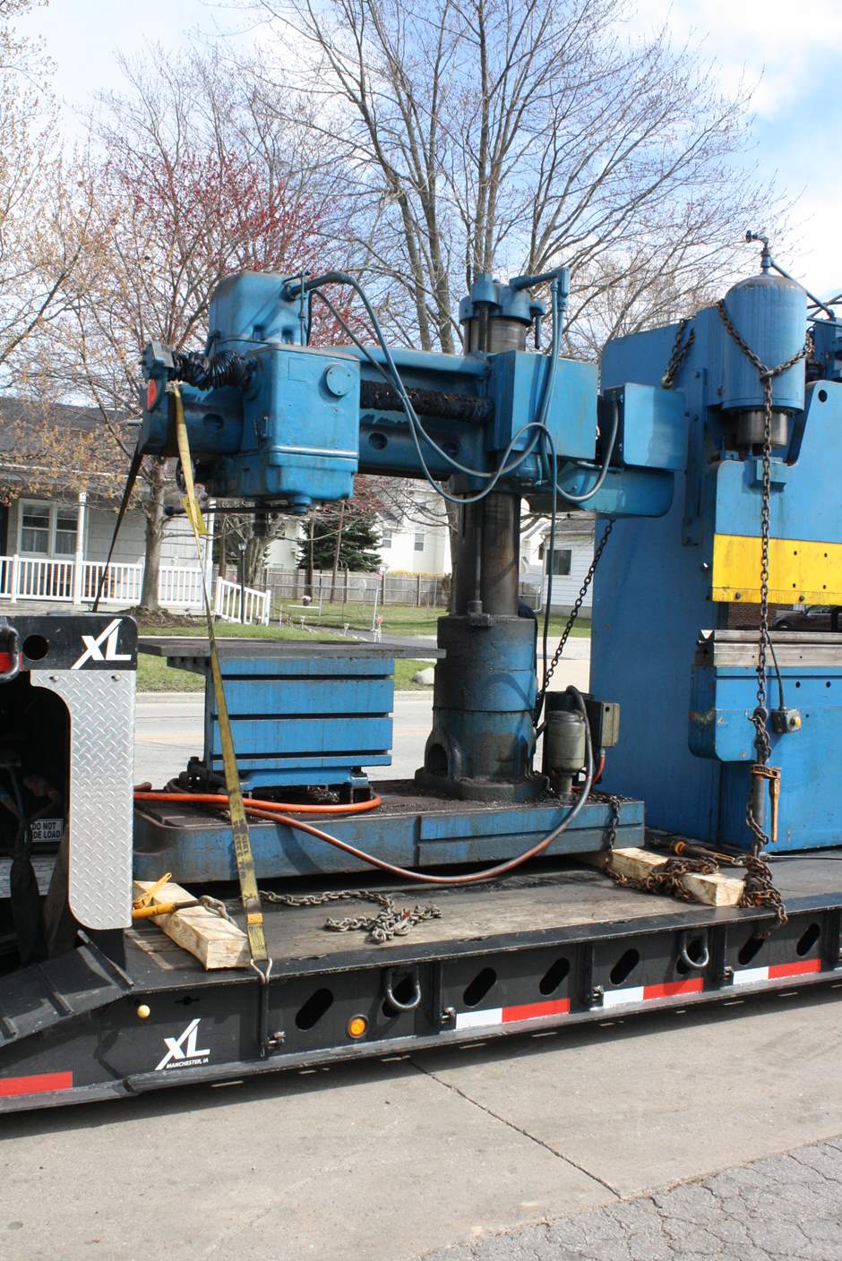 4' -11" Carlton #1A, radial arm drill, 36" x54" base, power elevation & clamping, 5 HP, #67997 - Image 1