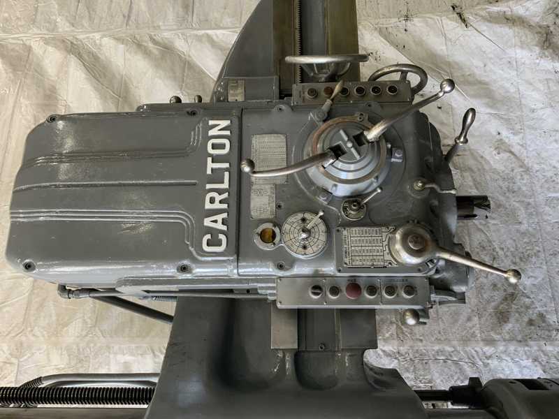 4' -15" Carlton #3A, radial drill, 42" x53" base, power elevation & clamping, 10 HP, #75462 - Image 3