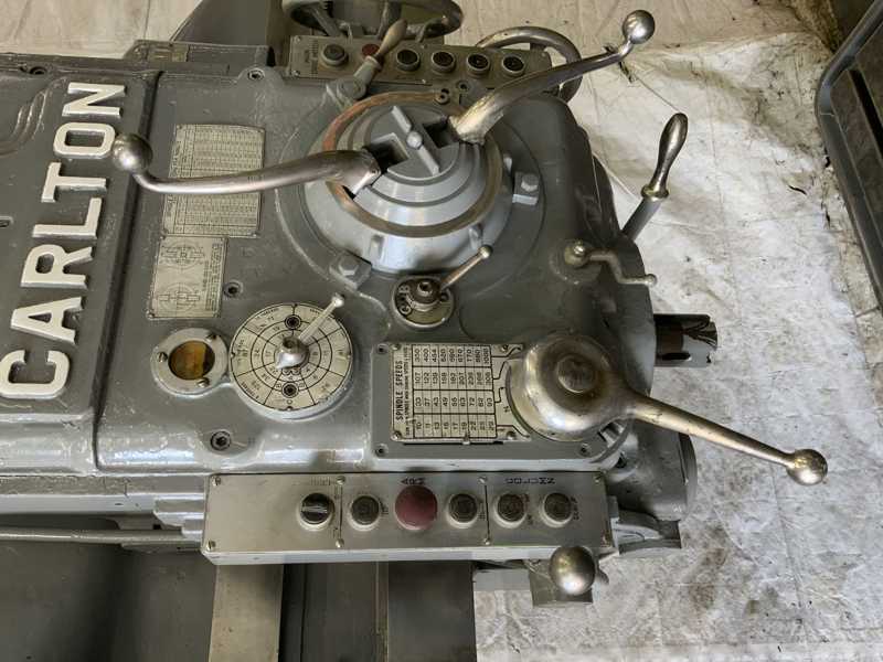 4' -15" Carlton #3A, radial drill, 42" x53" base, power elevation & clamping, 10 HP, #75462 - Image 8