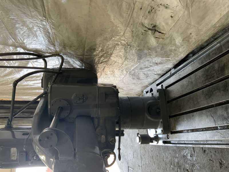 4' -15" Carlton #3A, radial drill, 42" x53" base, power elevation & clamping, 10 HP, #75462 - Image 9
