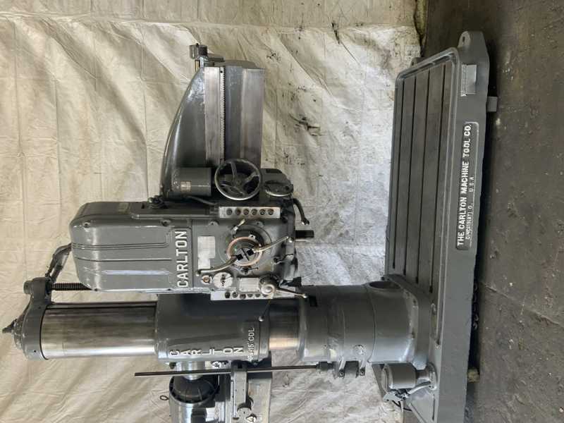 4' -15" Carlton #3A, radial drill, 42" x53" base, power elevation & clamping, 10 HP, #75462 - Image 10