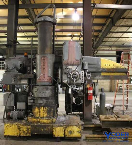 6' -17" Carlton #3AS, track style radial drill, power elevation & clamping, 20 HP, #63528 - Image 4