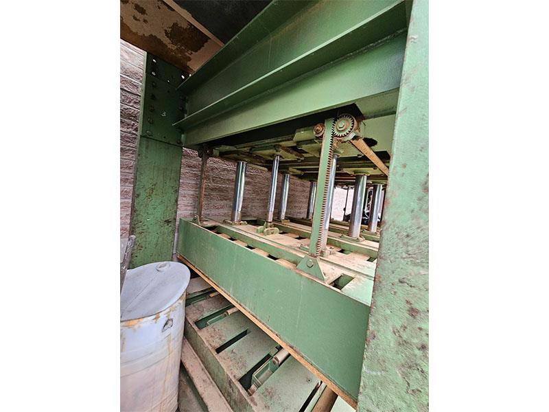 Hofer #HOP-160-K, hydraulic door/veneer heav, 63" deep x 98" long platen, (8) 3-1/4" cylinders, 32" - Image 6