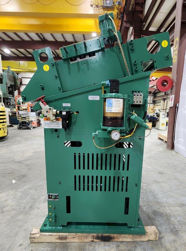 5000 lb. Minster, coil servo feed line, 26" width x .090" stock, 72" OD, 20" ID, double end reel - Image 3