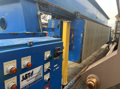 47 J & T Technologies plate & frame filter press, 150 cu.ft. capacity, 120 non-gasketed plates - Image 3