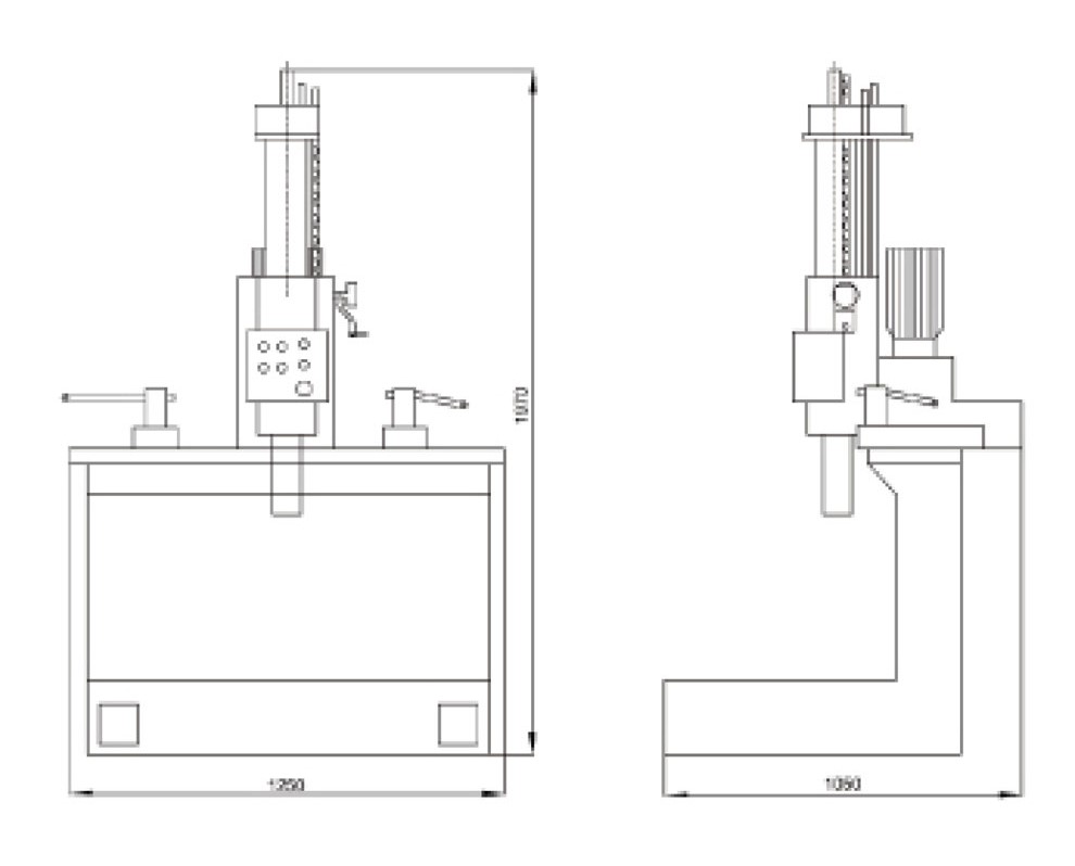 SJMC #TB8016, air floating boring machine, mechanically electrically-pneumatically integrated - Image 2