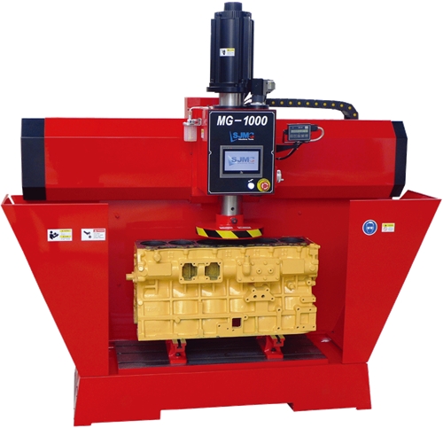 SJMC #MG1000, block grinding & milling machine, automatic downfeed CNC touch screen - Image 2