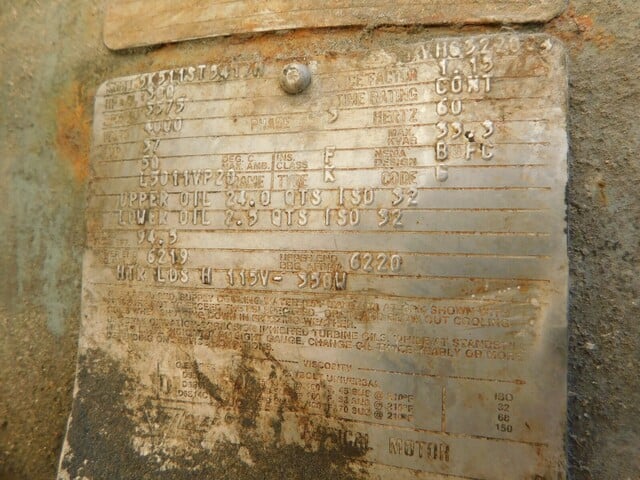 Philadelphia atom spray dryer, 300 HP, 3575 RPM, 4000 V., (2) 1.5 HP pump motors - Image 10