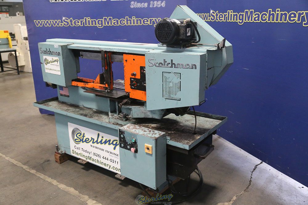 10" x 16" Scotchman #SH1016, heavy duty horizontal band saw, 1" x .035" x 159" blade, 105-275 SFPM, power - Image 1