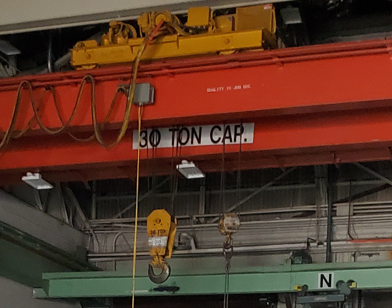 30 Ton, R & M, 10 ton hoist on bridge, 40' span - Image 3