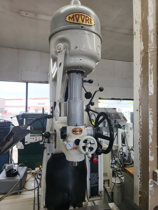 Moore #1-1/2, jig borers, 10.6" x 19.6" table, tooling - Image 3