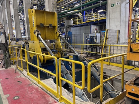 Entry & Exit coil walking beam, Siemag, with downender & upender, hydraulically operated - Image 1