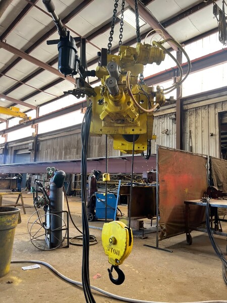 5 Ton, Yale #CEW5X89RT22S2, AIR Hoist with underhung motor driven trolley, 22 FPM hoist - Image 4