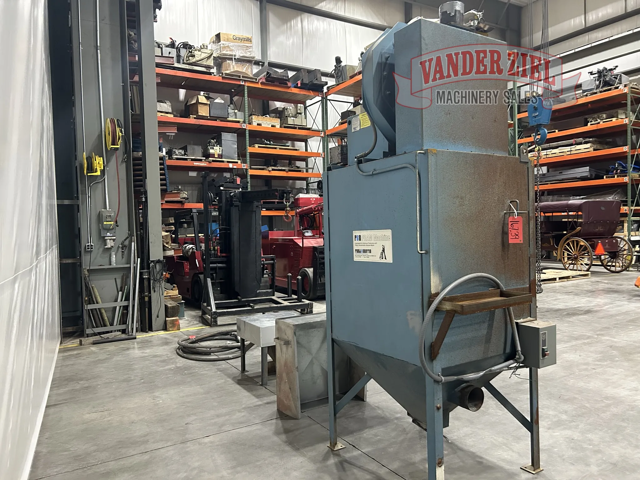 P & G #PRAM-11, media blast & recovery system, serial #509, #16739 - Image 4