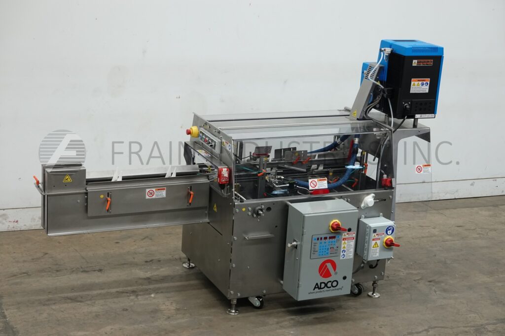 Adco #15HCS-50-SS, semi-automatic, Stainless Steel, hot melt glue carton sealer, Nordson hot melt glue system - Image 1