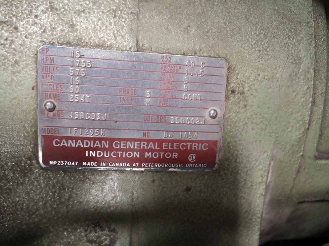 125 psi, Gardner Denver #ESDB, rotary screw air compressor, tank mounted, 15 HP - Image 3