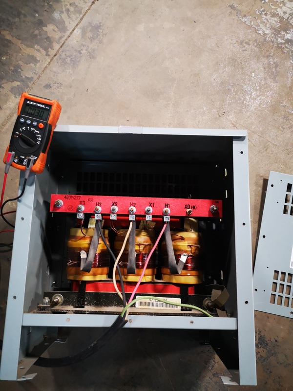 15 KVA 600 Primary, 480Y/277 Secondary, Delta CATC0015VRA6XXCA transformer - Image 2