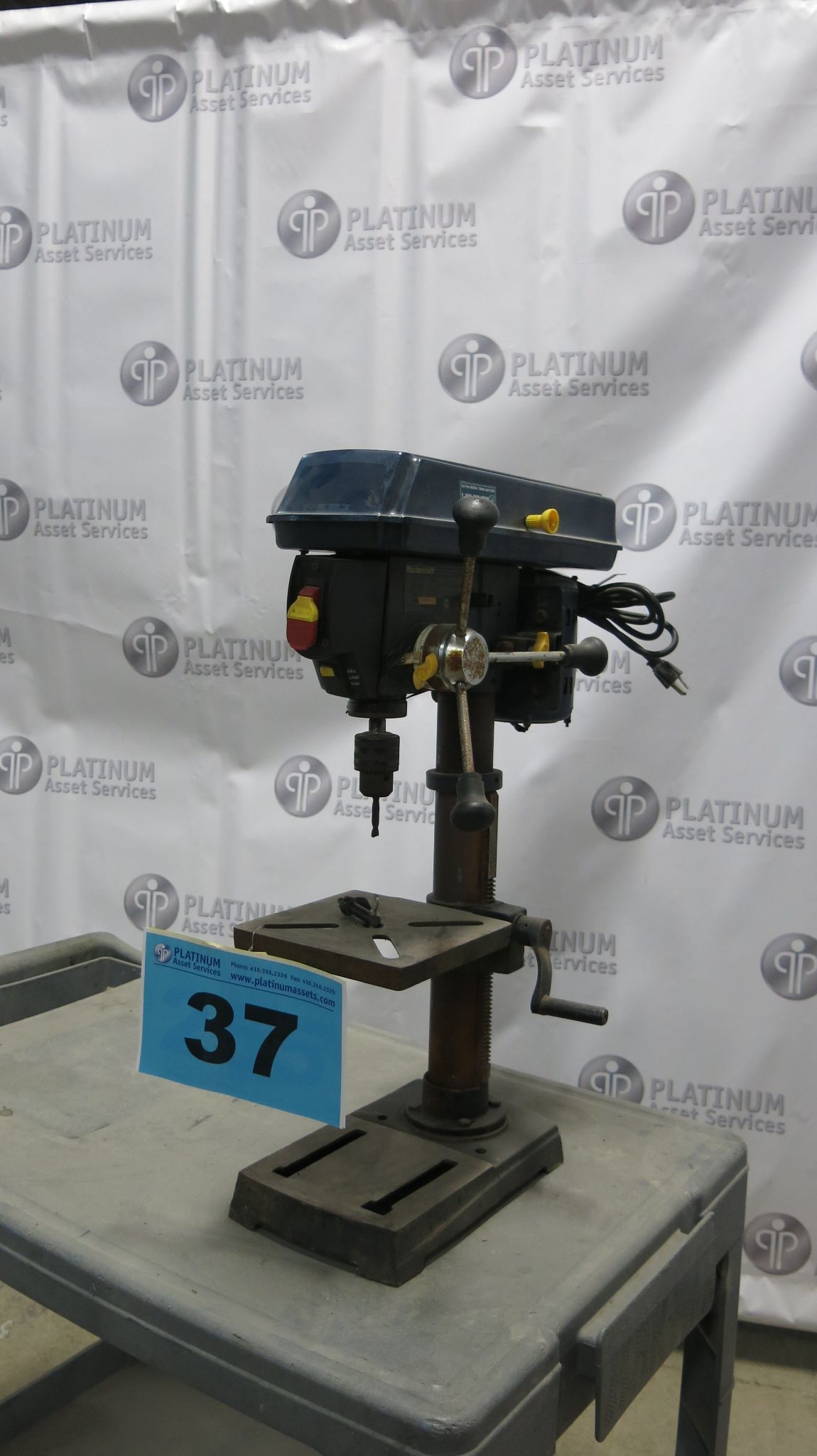 8" Mastercraft drill press, 3/8" keyed chuck, 110 VAC - Image 2