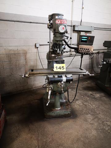First #LC-1.5VS, 9" x49" table, 3 HP, variable speed head, R-8 spindle, 2-Axis Heidenhain digital read out - Image 2