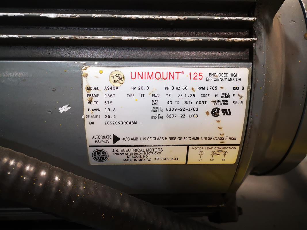 125 HP Miller Powerpak, hydraulic power pack, tank mounted Unimount 125 drive motor - Image 4