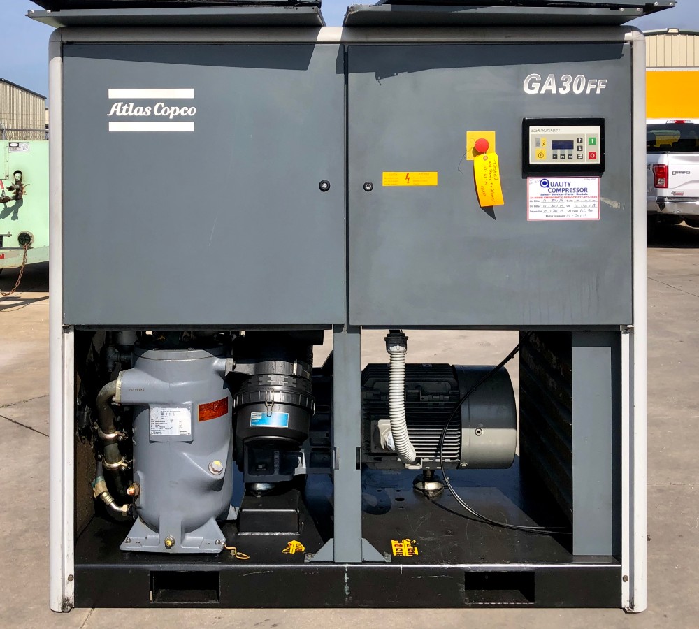 185 cfm, 125 psi, Atlas Copco #GA-30, 40 HP, air cooled, 460 V. - Image 1