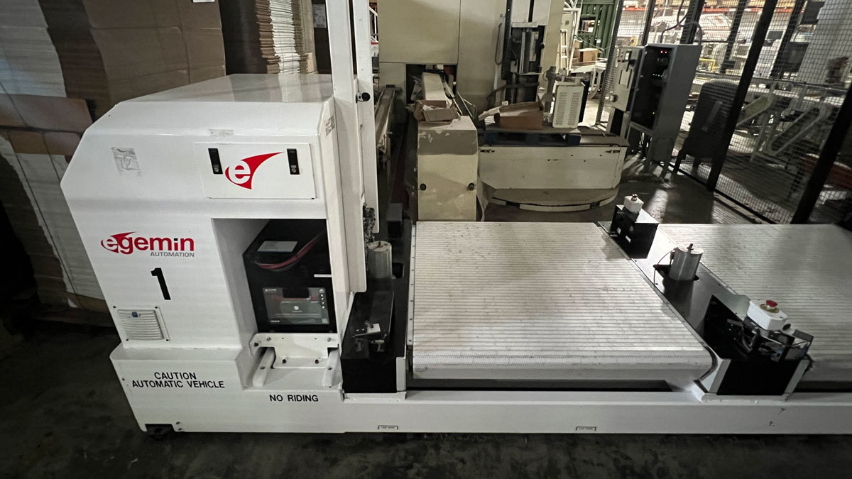 Automation Unit Load Deck Guided Vehicle, Egemin #LTV0515L, 300 FPM (2 available) - Image 3