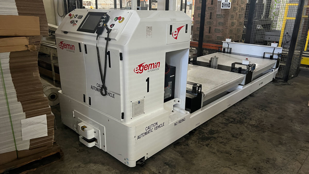 Automation Unit Load Deck Guided Vehicle, Egemin #LTV0515L, 300 FPM (2 available) - Image 5