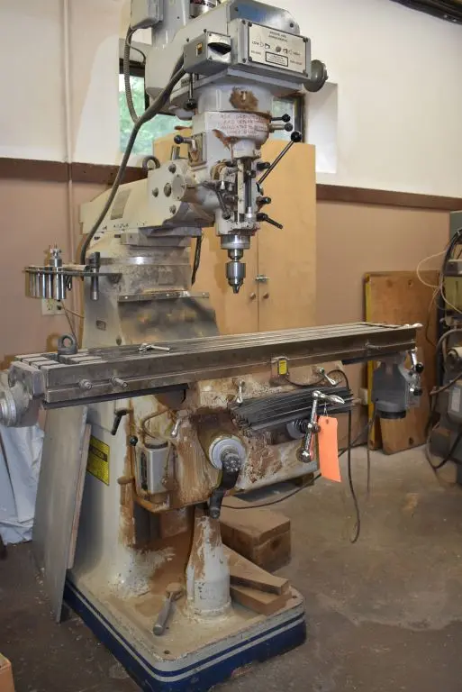 Meehanite #100-1949/TURN-PRO, vertical mill, 49" x9" T-slot servo power table, 60-4200 RPM, 1998 - Image 1