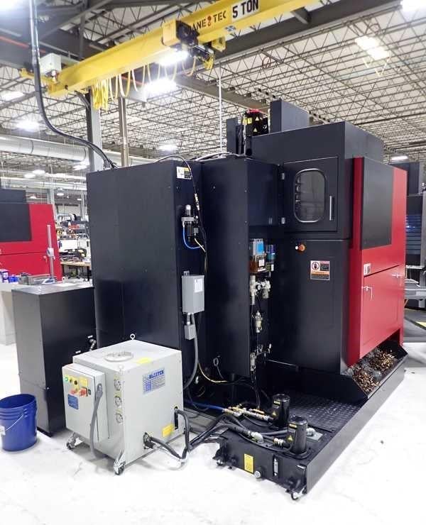OKK #VB53a, 41" X, 20" Y, 20" Z, 20000 RPM, Cat 40 BIG+, 49" x23" table, 30 automatic tool changer, thru - Image 9