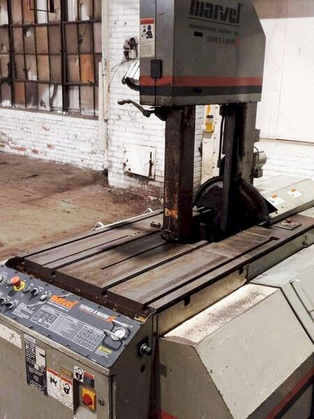 18" x 22" Marvel #8-Mark-II, vertical tilt band saw, 24" x48" table, 14" x 1" x .035" blade, 2011 - Image 3