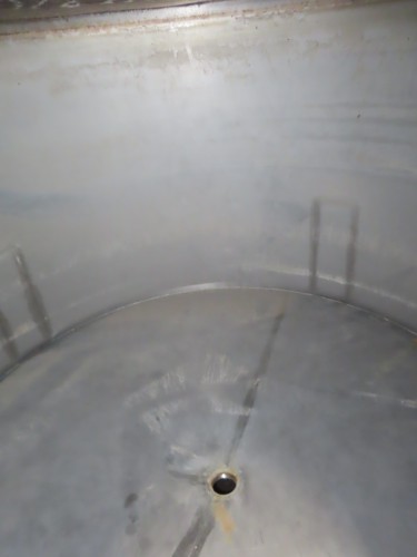 900 gallon Stainless Steel vertical tank with cone bottom, 75.5" dia. x 48" straight wall - Image 8