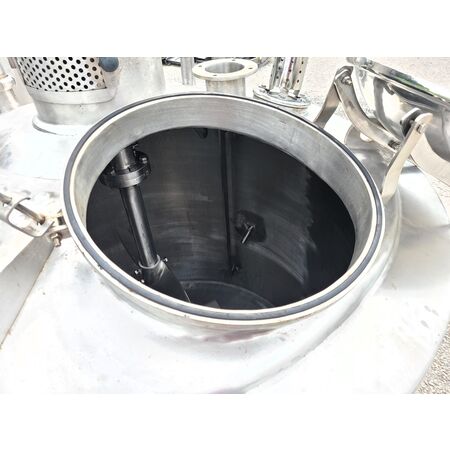 528 gallon Food & BioTech, Stainless Sanitary Jacketed Insulated Mix Tank w/Agitator, 59" inside diameter - Image 2