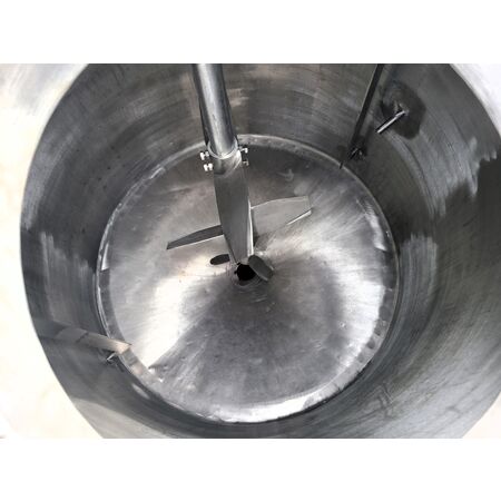 528 gallon Food & BioTech, Stainless Sanitary Jacketed Insulated Mix Tank w/Agitator, 59" inside diameter - Image 3