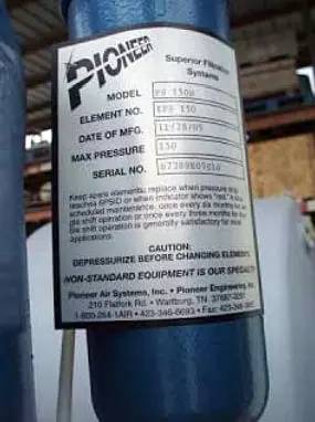 650 scfm, Pioneer Air Systems, Inc. #PHL-650, Heatless Regenerative Dryer, 150 psi, 115 V, 2005 - Image 9