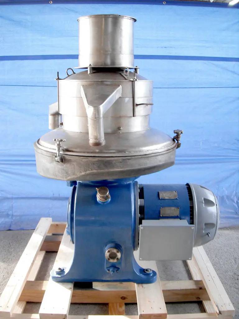Sharples #DM-E2478-2-E8796, Separator/Desludger, 6250 RPM bowl speed, 60 disks, 11" diameter x 7" H hopper w/ - Image 3
