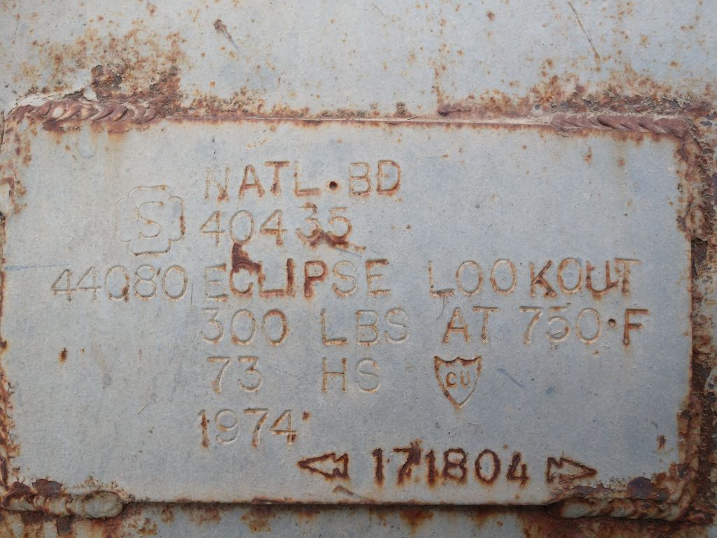 750000 BTU Eclipse Dpwtherm boiler, hot oil, gas/#2 oil, 80 sq.ft., 150 psi, 1974, #S733018 - Image 8