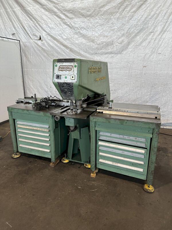 25 Ton, Pierce-All #3025A, single end hydraulic punch, 30" throat, 3/8" stroke, 140 SPM, 36" x96" tbl - Image 2